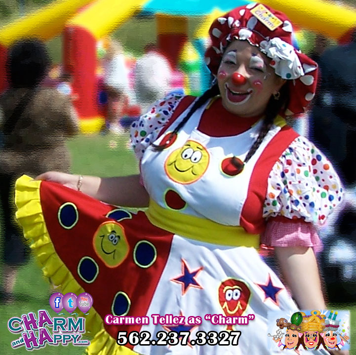 charmandhappy clown birthday party entertainer whittier los angele socal
