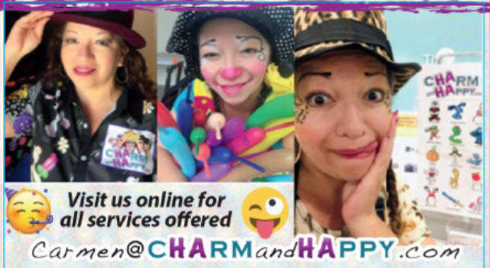 CharmandHappy.com Carmen Tellez variety artist entertainer SoCal