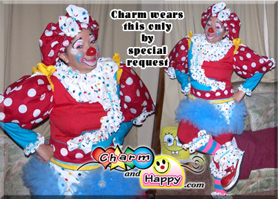 Charm the clown in Pico Rivera, CA southern California juggling, face painter with specialty skills. Animal balloon twister artist for corporate events, birthdays, wedding receptions, singing telegrams, community events in Los Angeles, southern california cypress long beach san pedro rolling hills estates redondo beach manhattan beach marina del rey beverly hills culver city studio city orange newport beach orange irvine CharmandHappy.com 877-725-6967