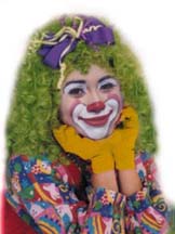 female friendly clown in hollywood, california for childs birthday party