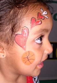 NBA All Stars Face Painting at Staples in L.A.