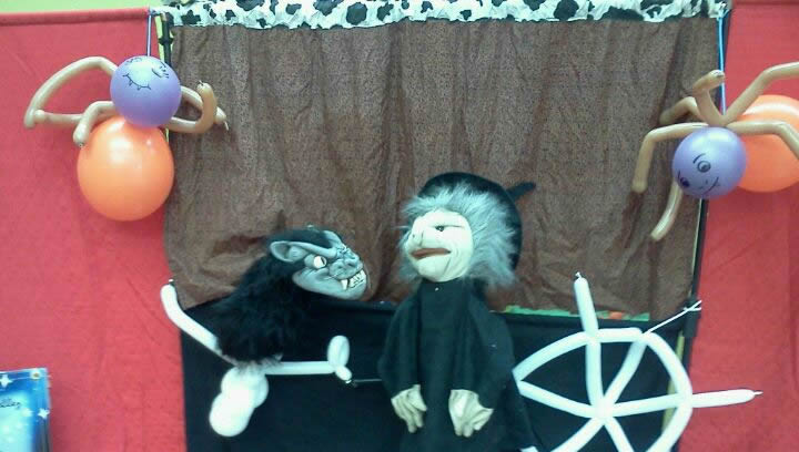 preschool kinder halloween puppet show  entertainment CharmandHappy.com Perris SoCal