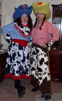 cowgirl clowns for birthday or event